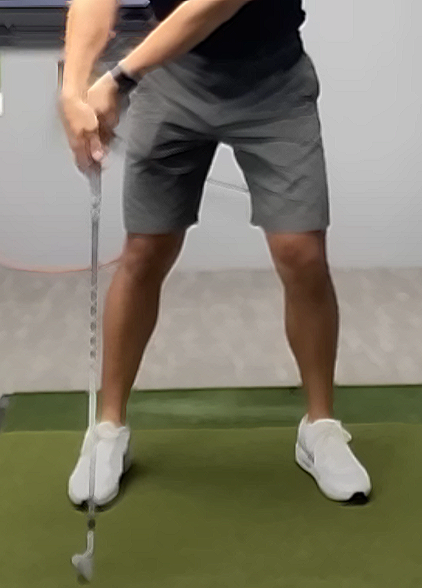 bad swing with flipping front view