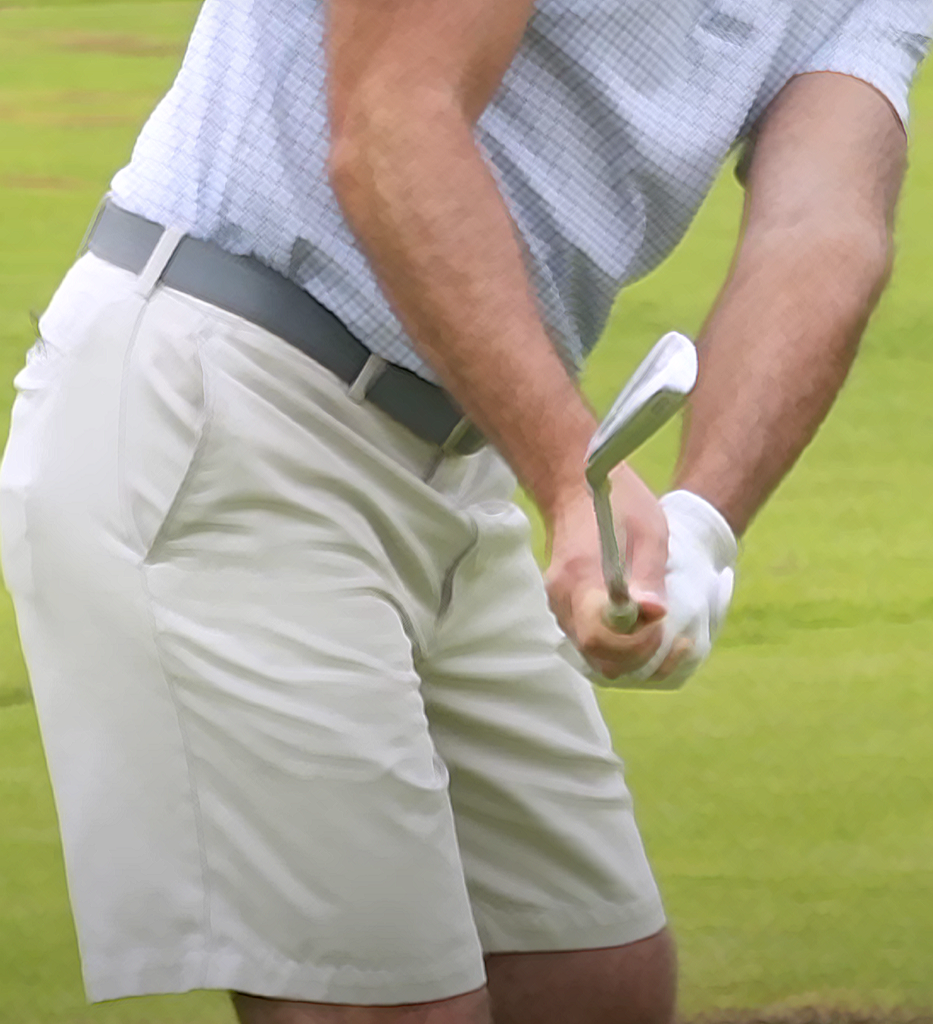 correct club and elbow relationship at p6 position