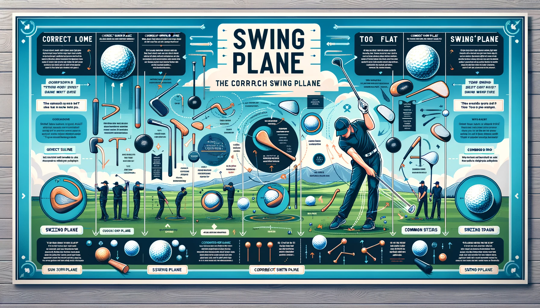 wide-infographic-that-illustrates-the-swing-plane-concept-in-golf-and-common-mistakes-related-to-it.-Include-the-following-categories_-Corre